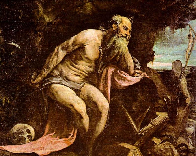 BASSANO, Jacopo St. Jerome dgd Spain oil painting art